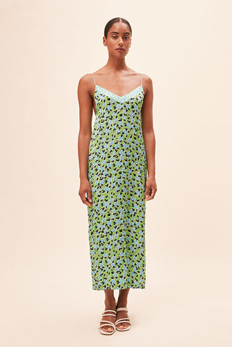 Sunoco Chelsy Dress - Green Print
