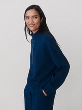 Varley Mavis Mock Neck Sweat - Sea Blue