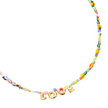Talis Chains Beaded LOVE Choker - Multi