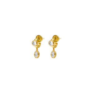 Talis Chains CZ One Drop Huggies - Gold