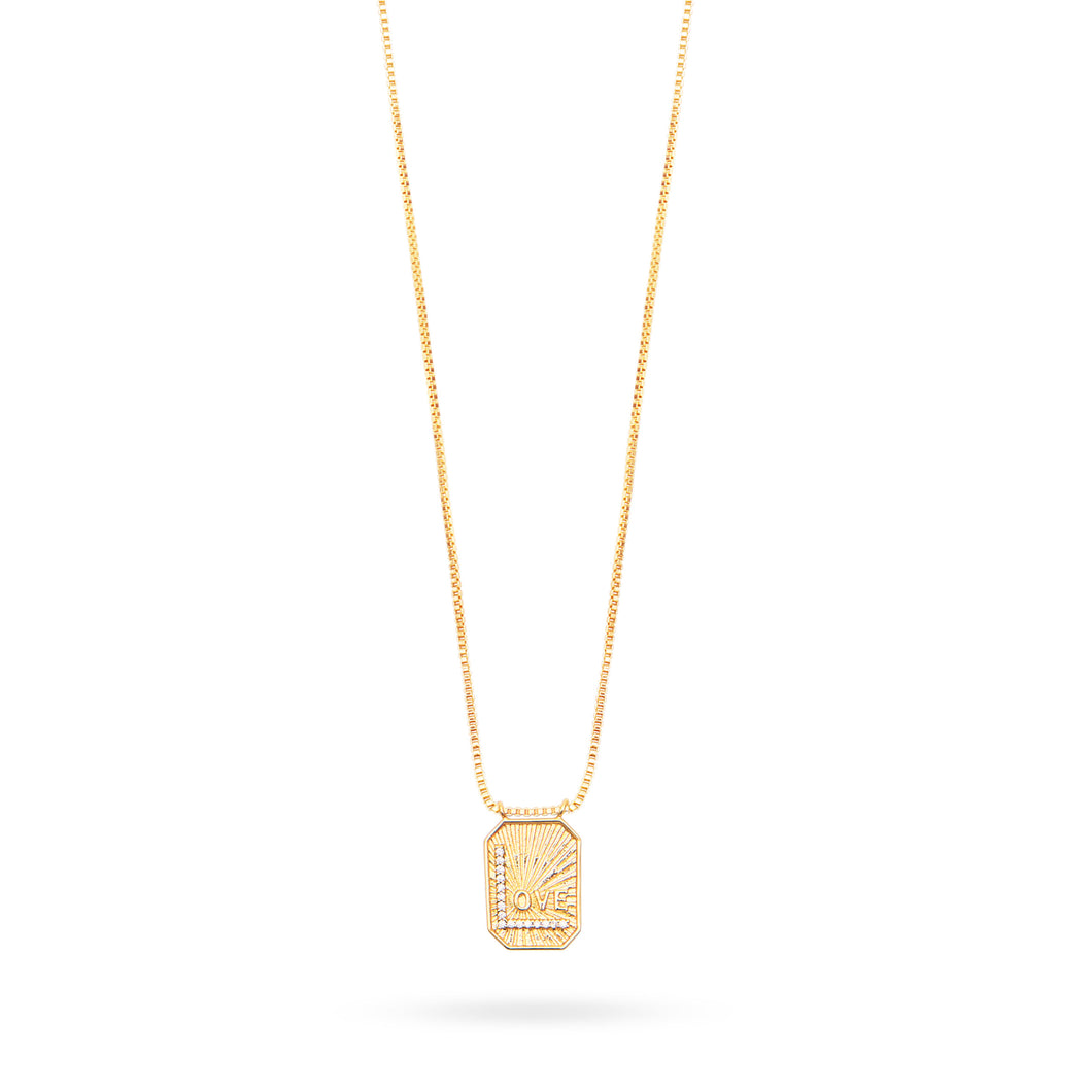 Talis Chains LOVE Pendant Necklace - Gold