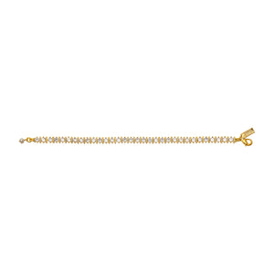Talis Chains Ridged Tennis Bracelet - Gold