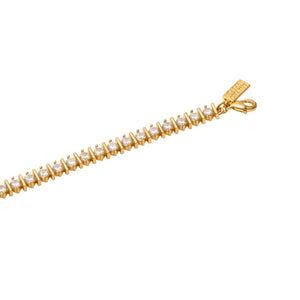 Talis Chains Ridged Tennis Bracelet - Gold