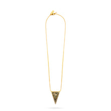 Talis Chains Triangle Pendant Necklace - Dalmatian Jasper