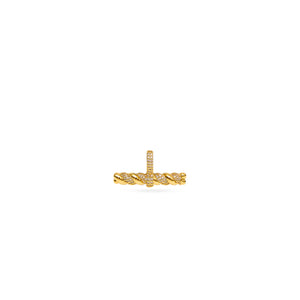 Talis Chains T-Bar Pendant - Gold