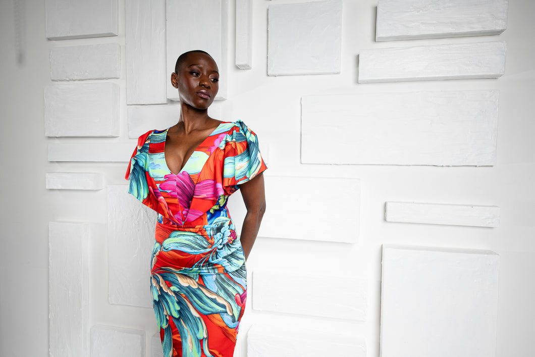 tiger lily dresses online Kevan Jon Karolina Frill Knee