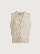 Varley Tatyana Cable Knit Vest - Egret