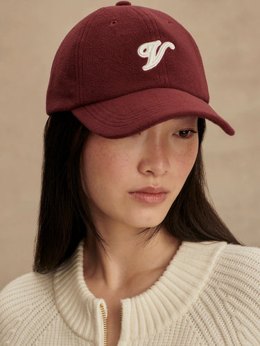 Varley Raina Fleece Cap - New Maroon