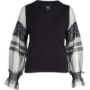 Nu Denmark Xyrienne Blouse Knit - Black