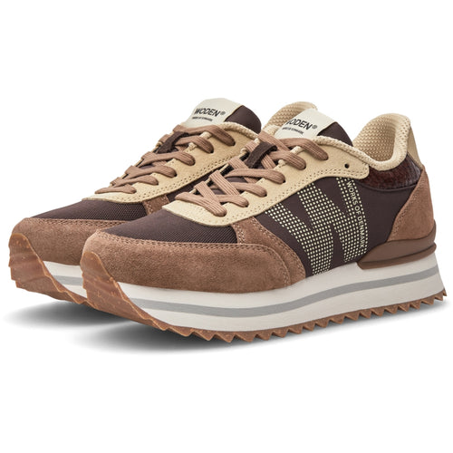 Woden Ronja Plateau - Chocolate Multi