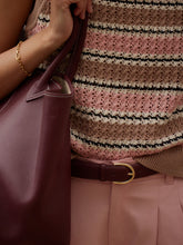 Varley Deeley Stripe Stitch Tank - Warm Taupe/Mellow Yellow