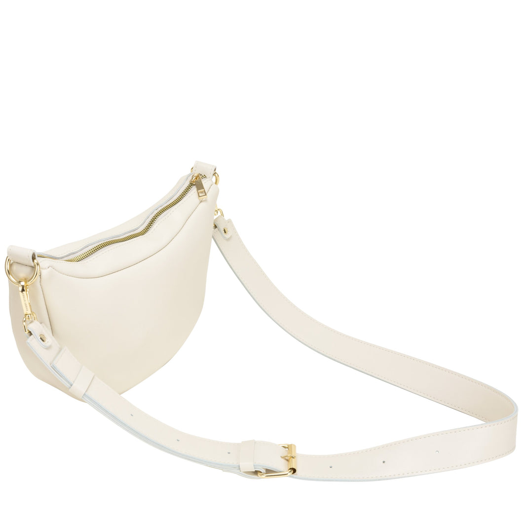 Every Other Single Strap Slouch Shoulder Bag - White