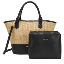 Every Other Twin Strap Grab Bag - Black/beige