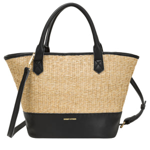 Every Other Twin Strap Grab Bag - Black/beige