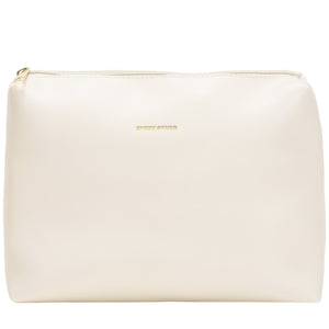 Every Other Twin Strap Large Shoulder Bag -  White