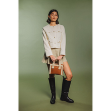 Every Other Square Shearling Grab Bag - Brown