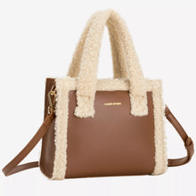 Every Other Square Shearling Grab Bag - Brown