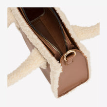 Every Other Square Shearling Grab Bag - Brown