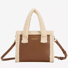 Every Other Square Shearling Grab Bag - Brown