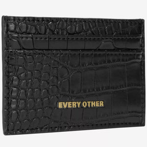 Every Other Croc Card Holder - Black