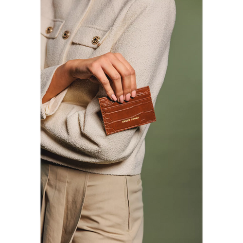 Every Other Croc Card Holder - Tan