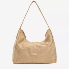 Every Other Suede Single Strap Shoulder Bag - Sand