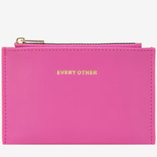 Every Other Zip Top Card Holder - Pink