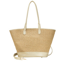 Every Other 12108 Large Straw Tote - Soft Gold