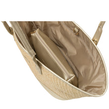 Every Other 12108 Large Straw Tote - Soft Gold