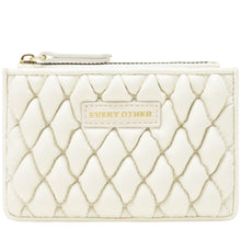 Every Other 12134 Quilted Card Holder - white