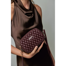 Every Other Dima Quilted Crossbody Bag - Burgundy
