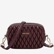 Every Other Dima Quilted Crossbody Bag - Burgundy