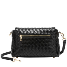 Every Other Flap Over Shoulder Clutch Cross Body Bag - Black