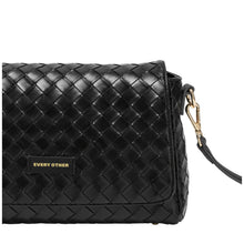 Every Other Flap Over Shoulder Clutch Cross Body Bag - Black