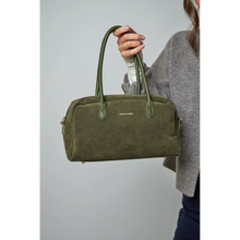 Every Other Noir Faux Suede Bowling Bag - Khaki