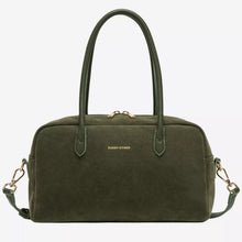 Every Other Noir Faux Suede Bowling Bag - Khaki