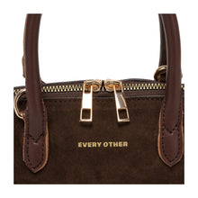 Every Other Suede Effect Mini Bowling Bag - Brown