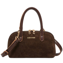 Every Other Suede Effect Mini Bowling Bag - Brown