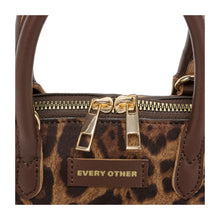 Every Other Suede Effect Mini Bowling Bag - Leopard