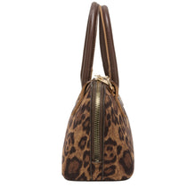 Every Other Suede Effect Mini Bowling Bag - Leopard