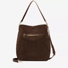 Every Other Suki Faux Suede Slouch Tote Bag - Brown