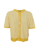 Black Colour Dell Striped Cardigan - Sun
