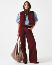 Seventy + Mochi Quilted Pablo Vest - Mulberry
