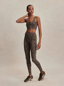 Varley FreeSoft Cori Bra - Brown Contrast Cheetah