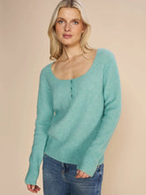 Mos Mosh Thora Squareneck Knit - Wasabi