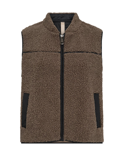 Mos Mosh Rowe Teddy Waistcoat - Falcon
