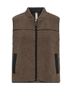 Mos Mosh Rowe Teddy Waistcoat - Falcon