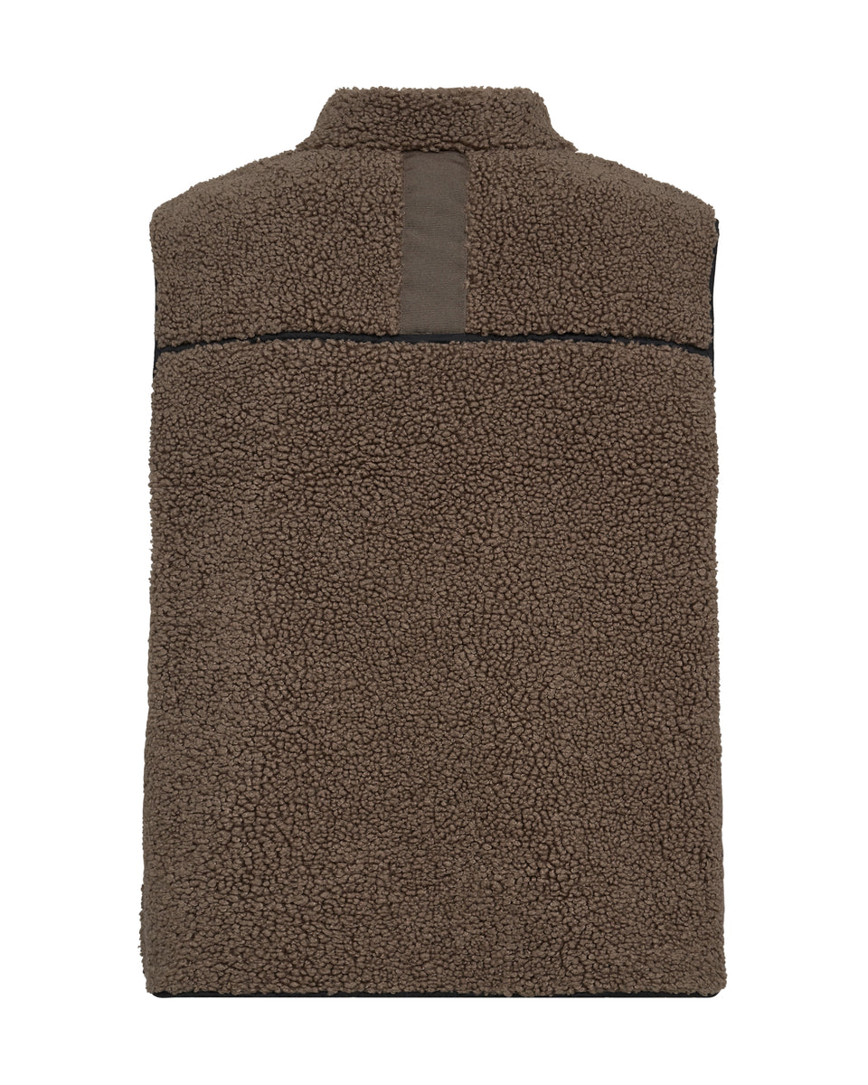 Gilet Teddy 11 Project - PrPietto Teddy Vest, Poliestere, Chiusura Con Cerniera - Taglia Media
