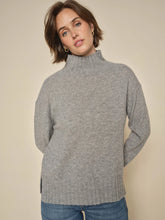 Mos Mosh Aima Cashmere High Neck Knit - Sharkskin