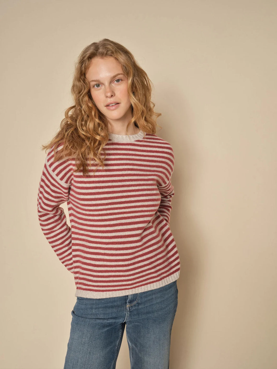 Mos. Mosh Khai Stripe Knit - Garnet